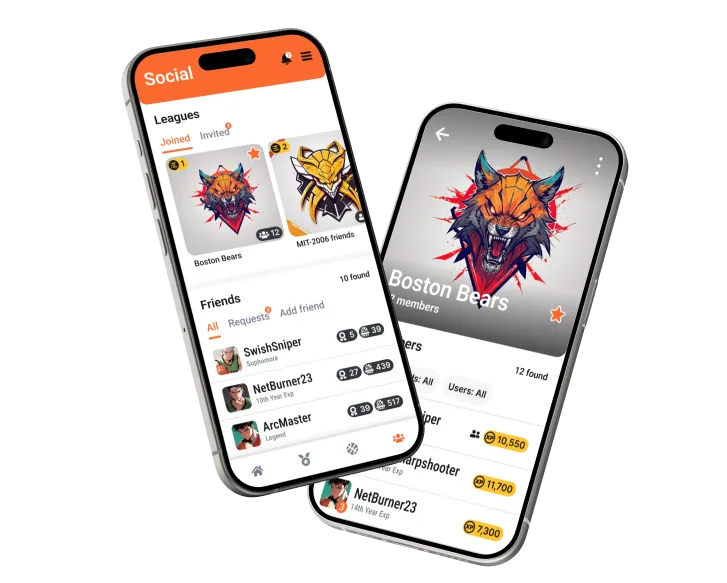 Leagues And Friends feature screenshot